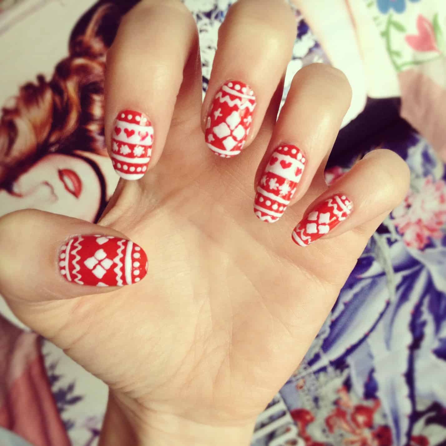 Christmas sweater nails