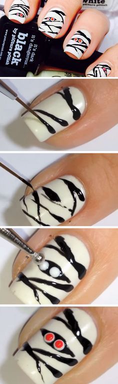 Spooky Nail Art Halloween Designs