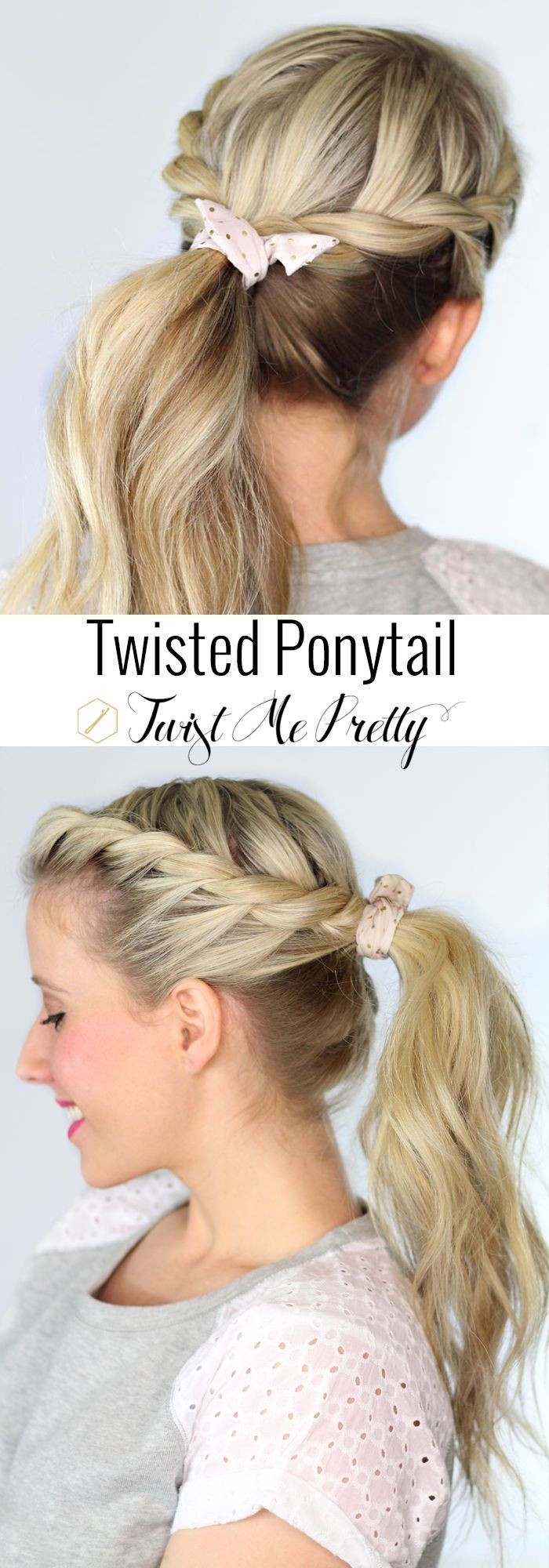 Twisted Ponytail Hairstyle for Spring