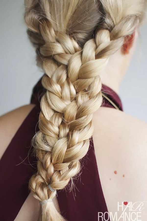 Dramatic triple braid