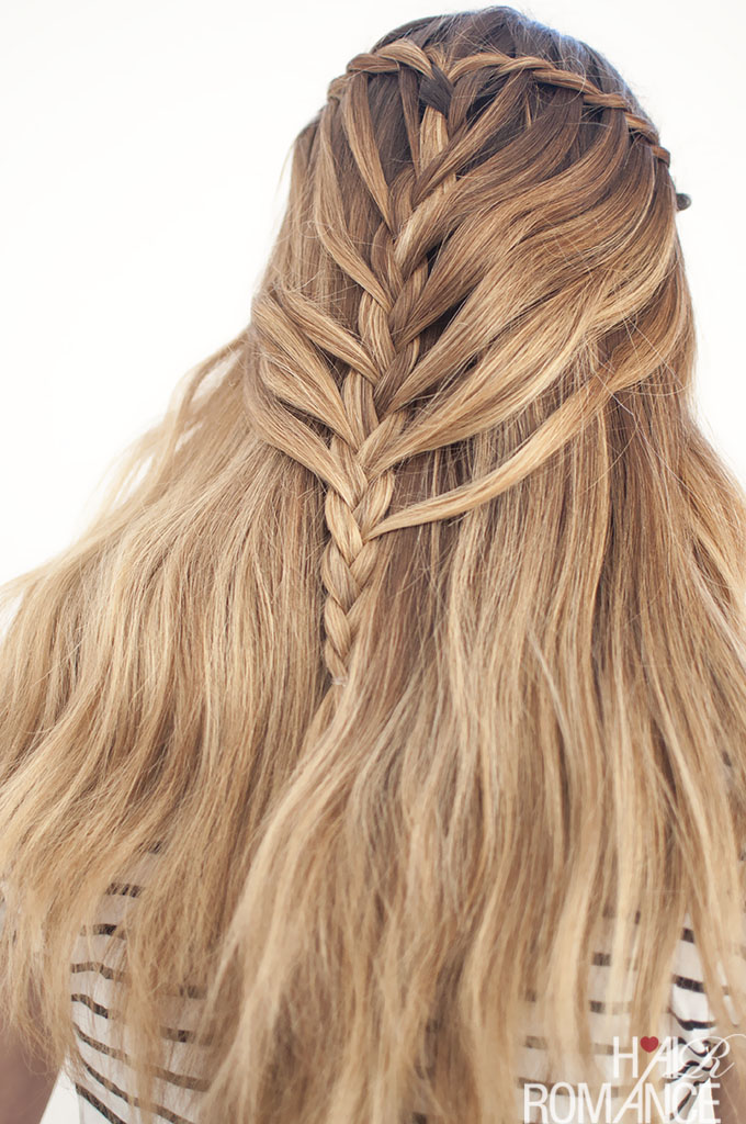 Waterfall mermaid braid