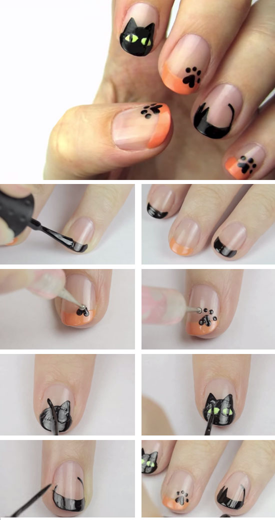 Black-Cat-Nail-Art