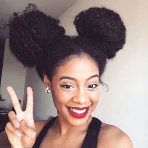 Minnie Mouse Bun for Black Women