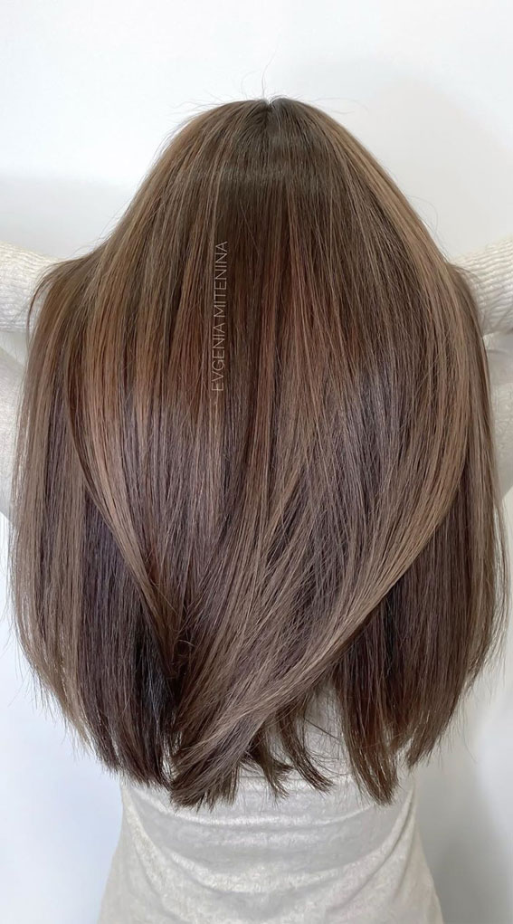 brown hair , brunette hair, brown hair color ideas, brunette balayage, hair color, fall hair color ideas #fallhaircolor #haircolor #balayage