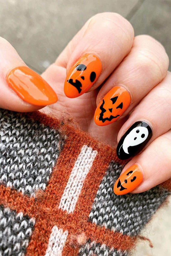 halloween nails, halloween nail art, halloween nail designs 2020