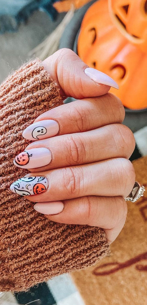 halloween nails, halloween nail art, halloween nail designs 2020