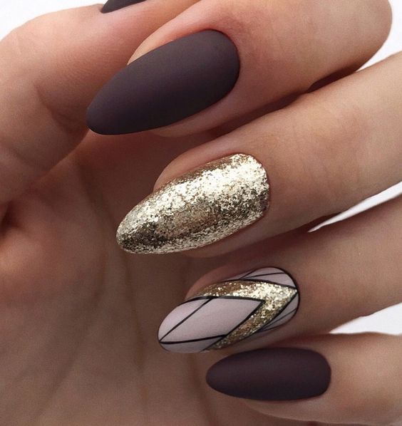 Matte with Touches of Glitter