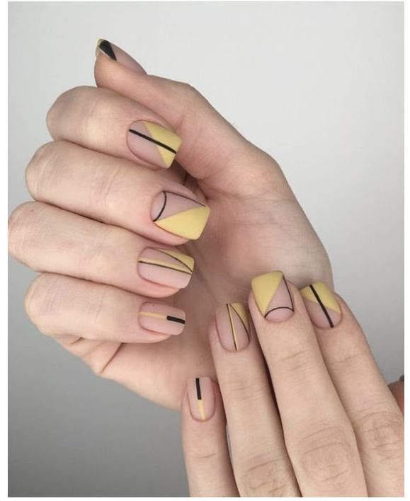 Black and Yellow with Negative Space