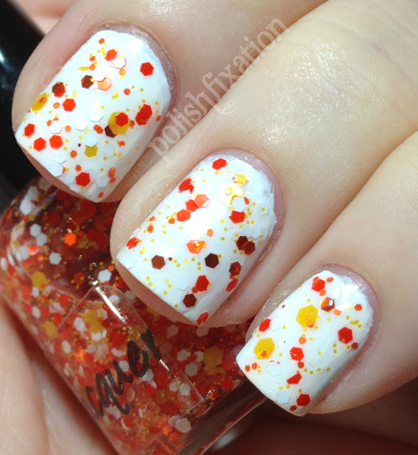 Diy fall splatter nail design