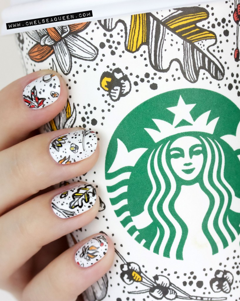 Starbucks cup nail diy