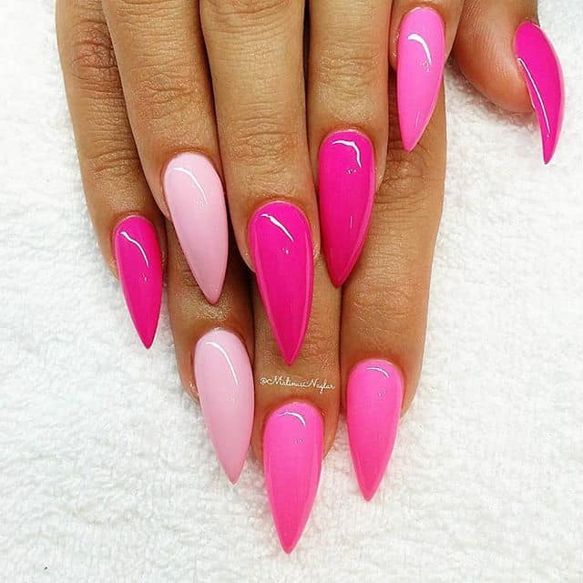 pink Stiletto Nail Ideas