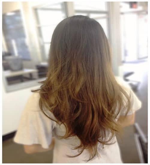 Choppy Layers with Small Highlights for Long Hair