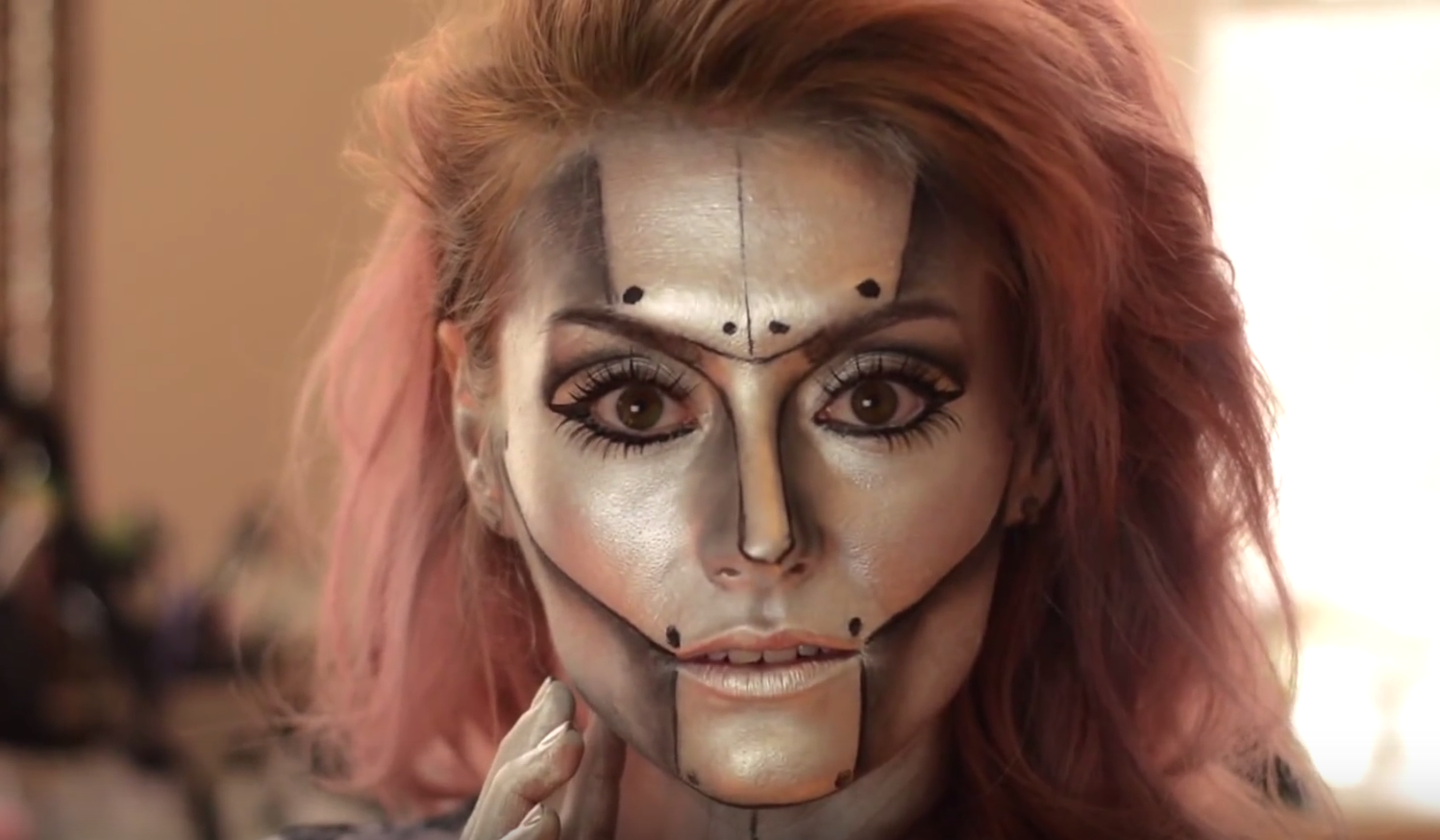 Robot halloween makeup