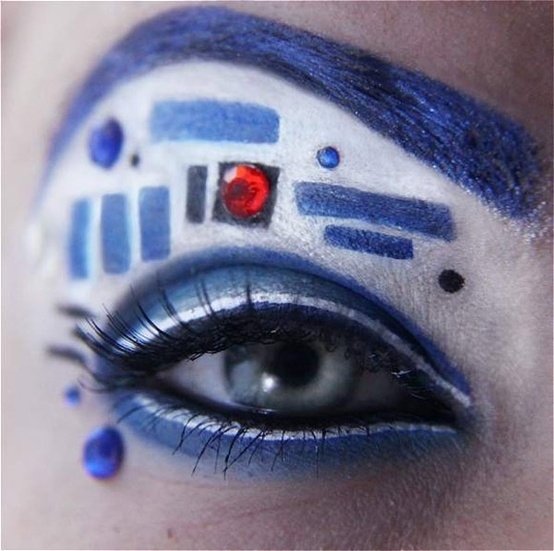 R2D2 makeup diy