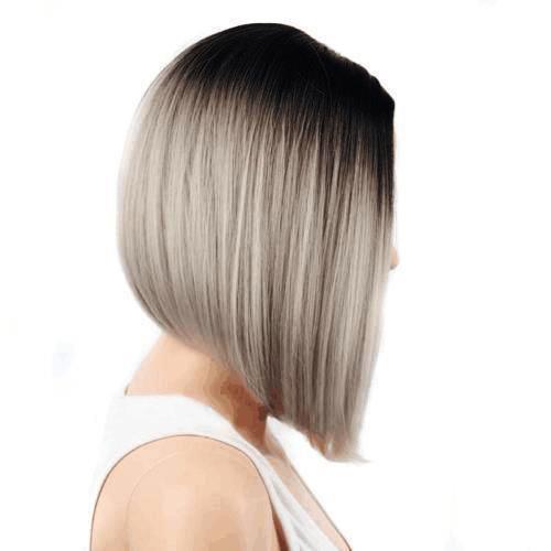 Straight Gray Bob