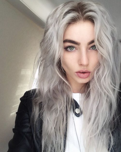 Pastel gray hair