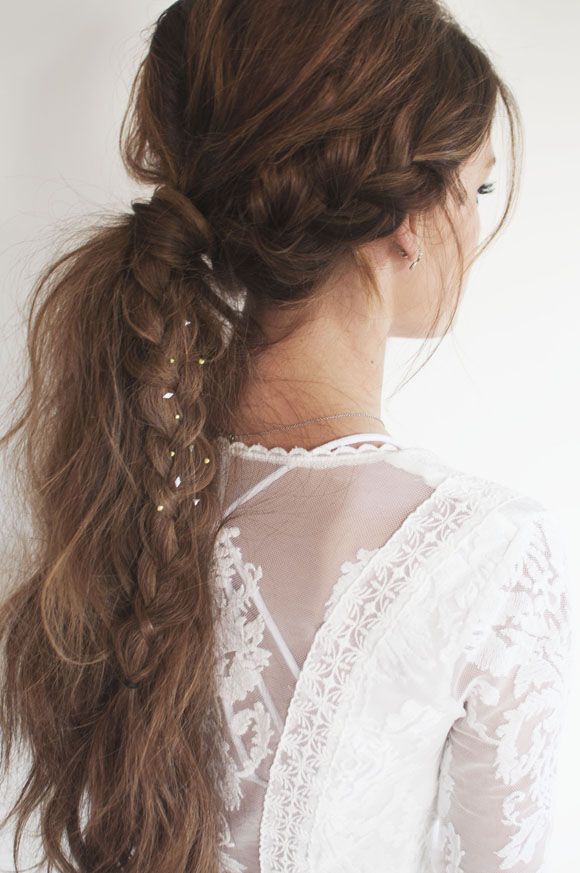 Simple Ponytail with Braid