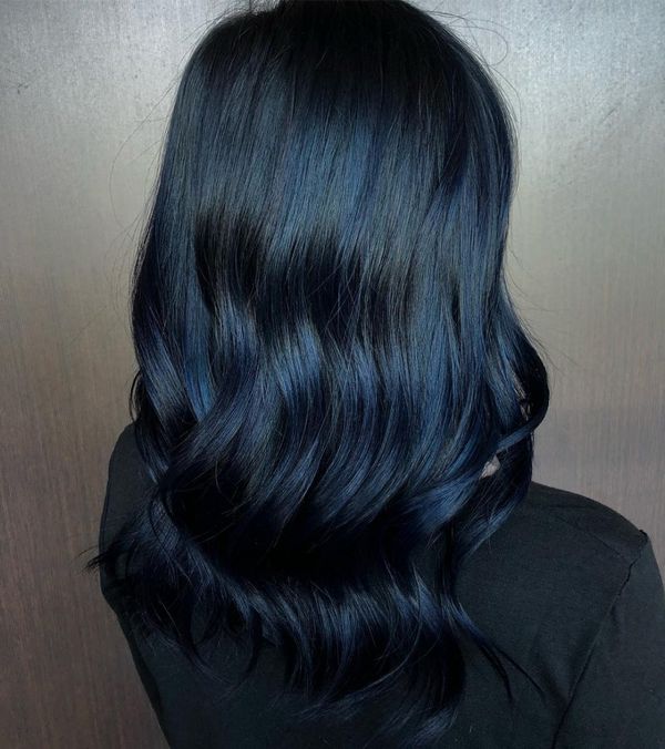 Awesome black and blue hair styles 2