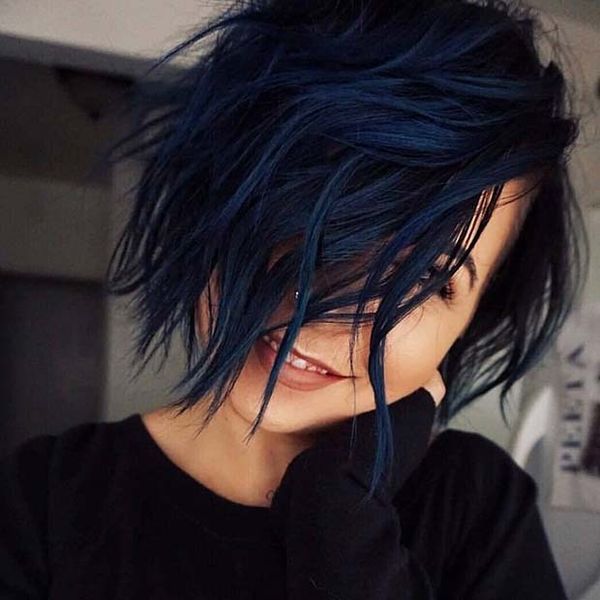Black blue hair color ideas 4