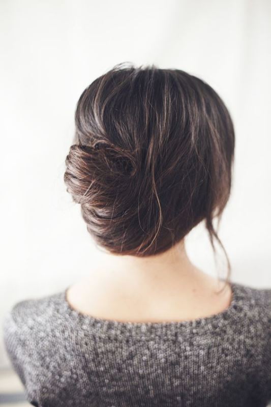a gorgeous textural French twist updo with a dimension and locks down for effortless chic