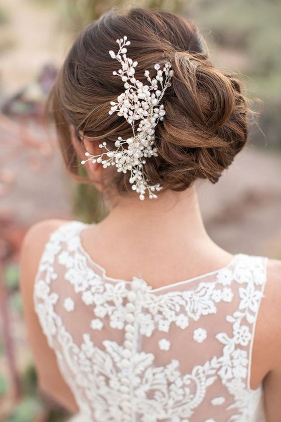 messy updos match almost any wedding style