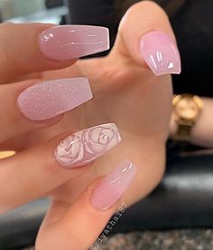 Rose Design Amazing DIY Chrome Nail Art