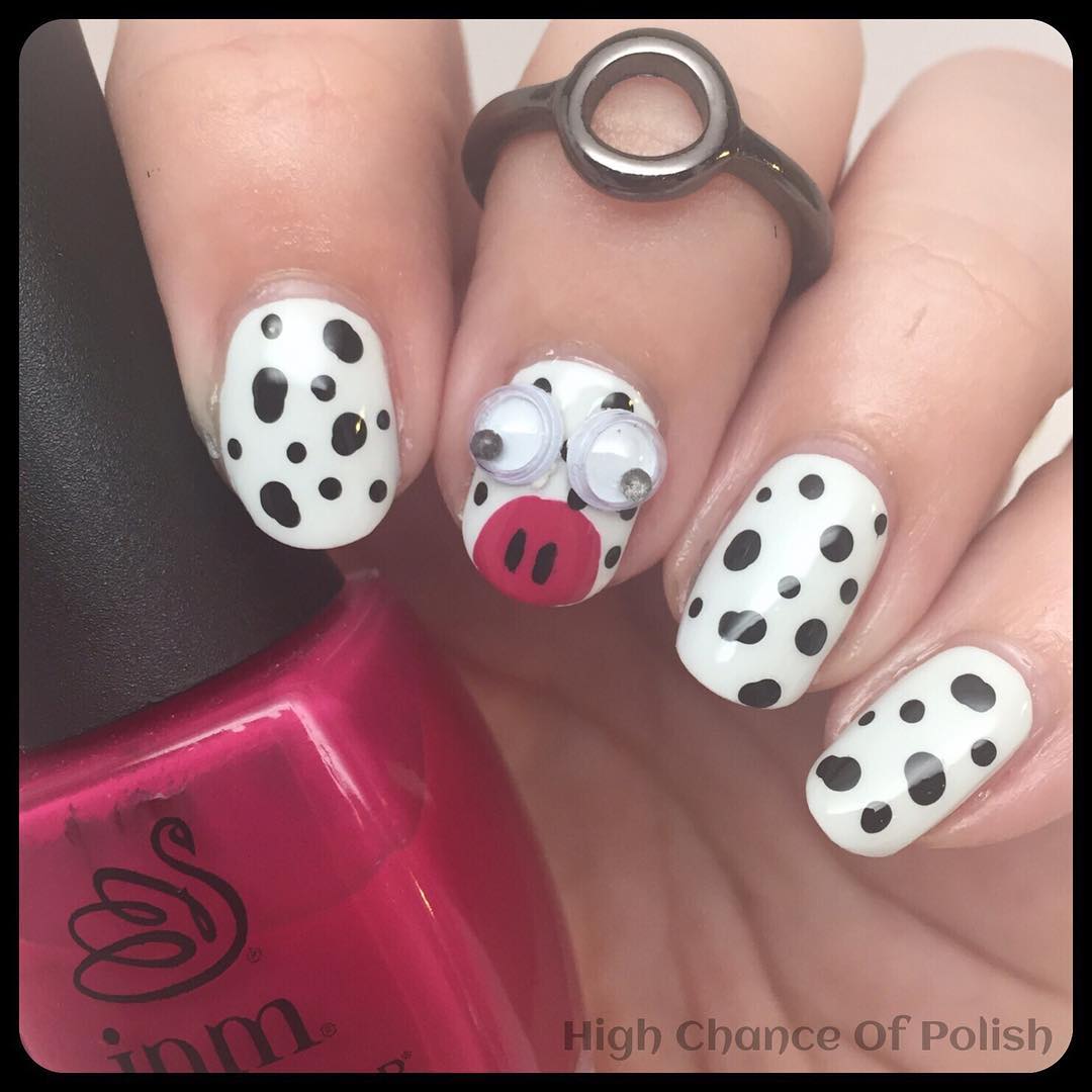 Classy Nail Art Design For Middle Nails