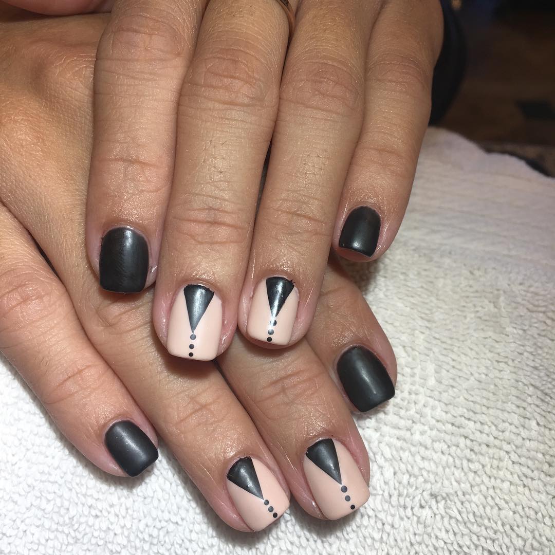Shirt Inspired Nail Art for Party