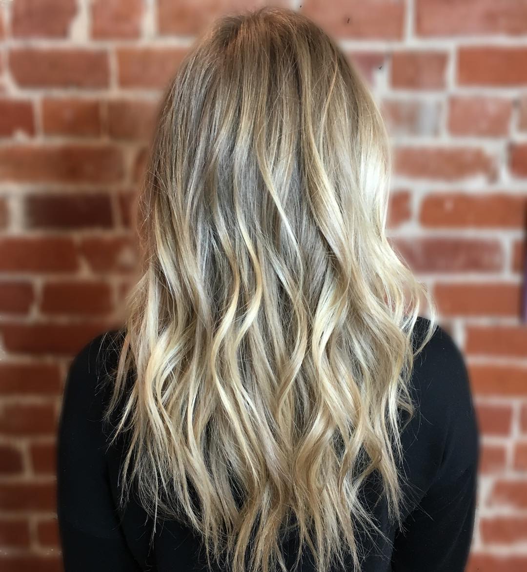 long hair with balayage