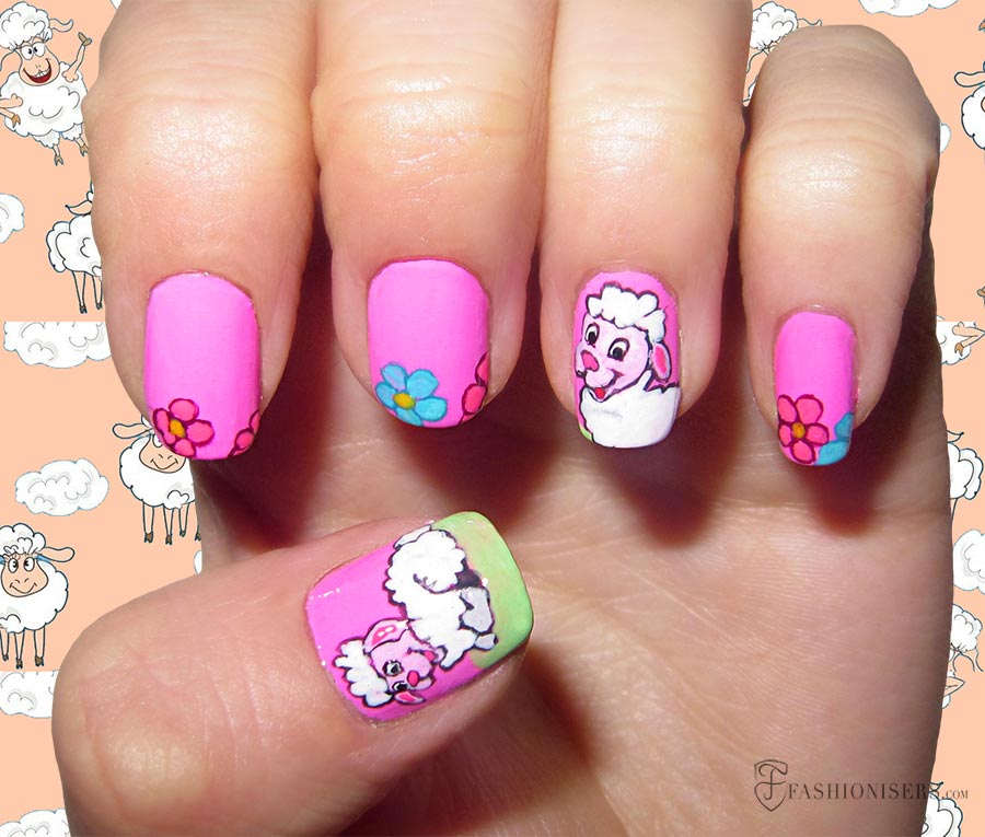 9 Pretty Sheep Nail Art Designs