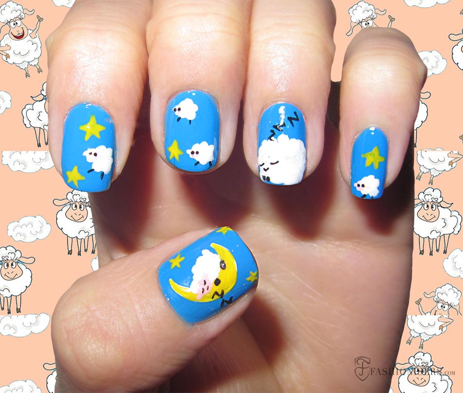 9 Pretty Sheep Nail Art Designs