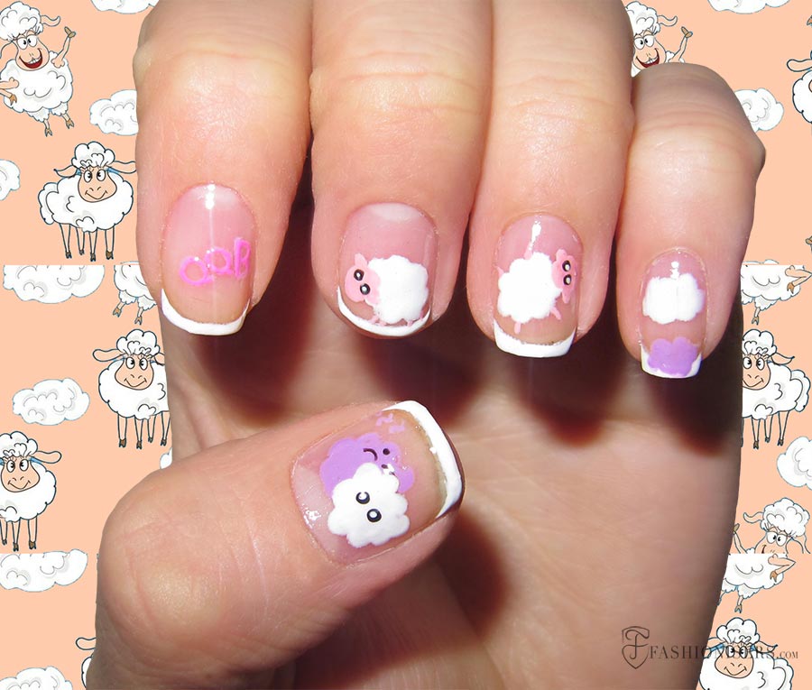 9 Pretty Sheep Nail Art Designs