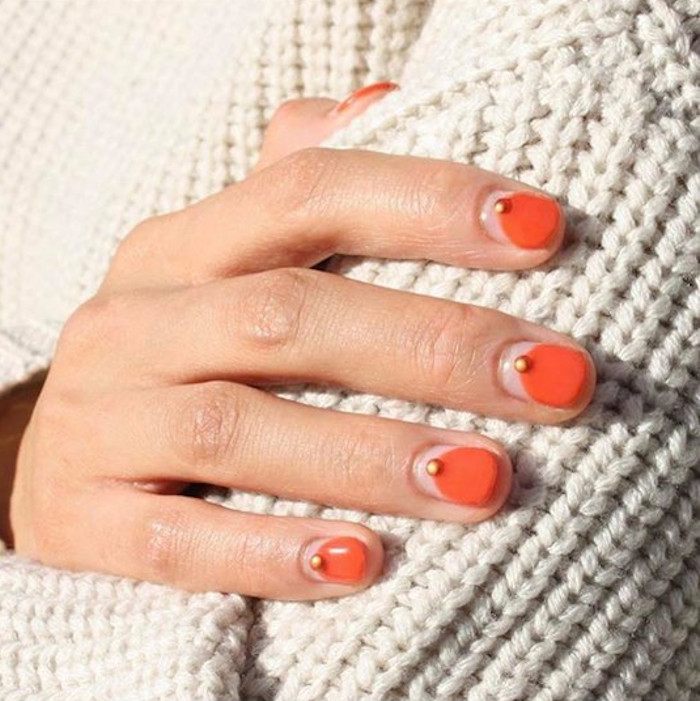 classy nail art for short nails