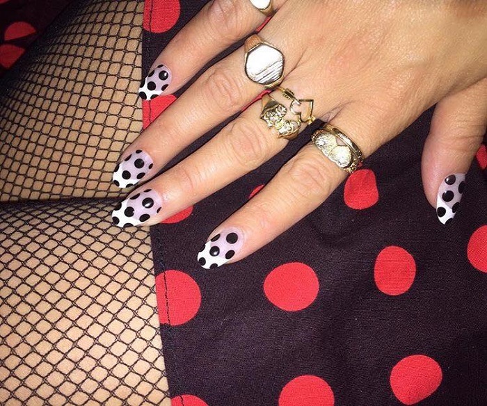 Cute Summer Nail Art to Swoon Over polka dot nails