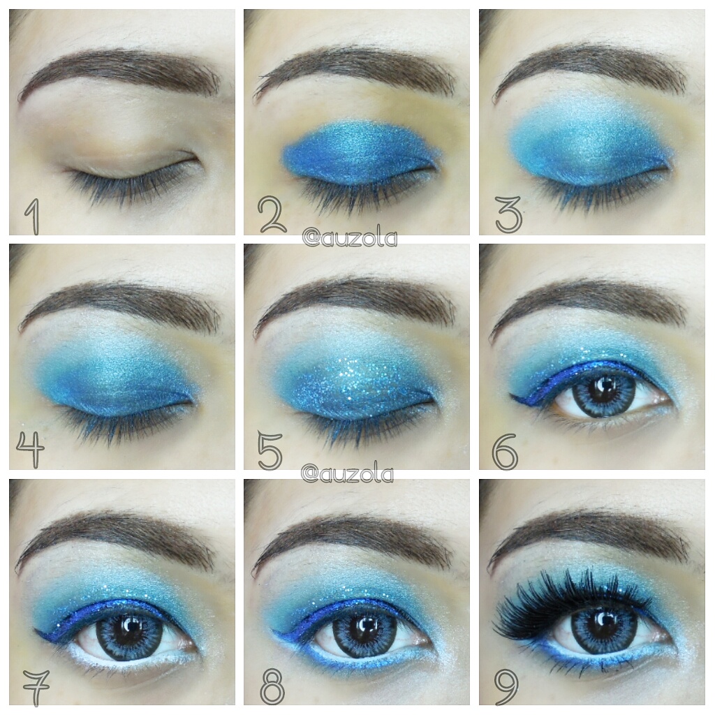 Feeling blue makeup