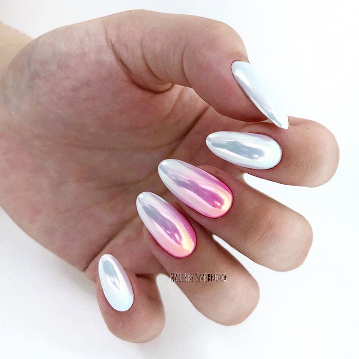Metallic-Nail-Art-To-Shine-All-The-Way-ombre
