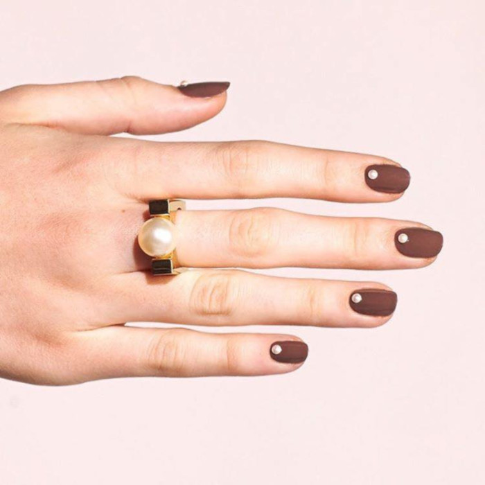 Neutral Nail Ideas That Go With Everything brown nails