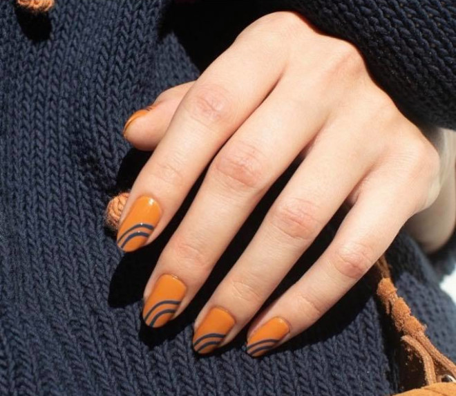 minimalist nail designs for fall