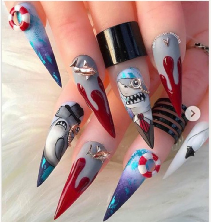 Shark Week Nail Art is A Trend We Never Saw Coming