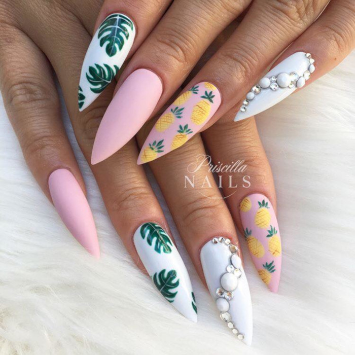 Summer Mood Tropical Nail Designs summer nails