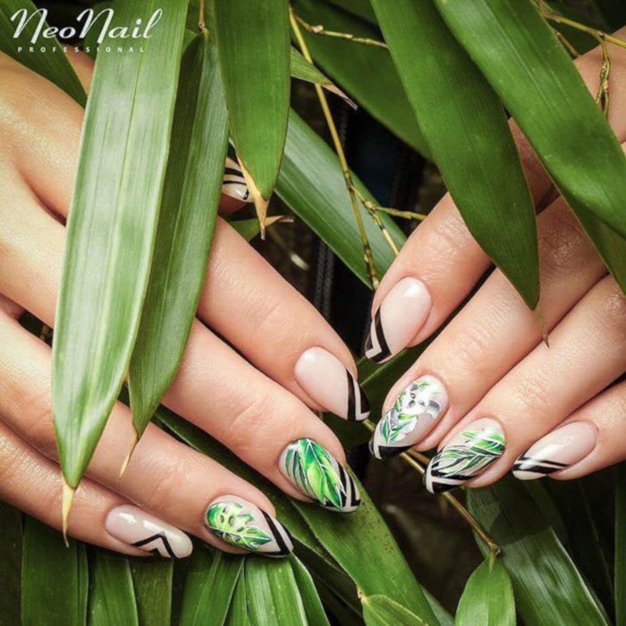 Summer Mood Tropical Nail Designs jungle nails