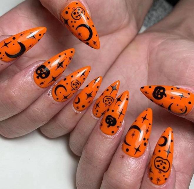 halloween nail designs