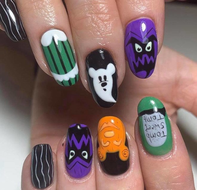 halloween nail designs