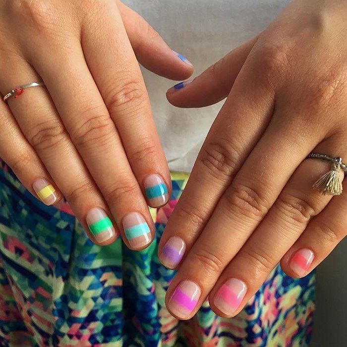 Upgrade-Your-Mani-With-These-Negative-Space-Nail-Art-Ideas-colorful lines