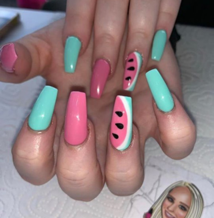 Watermelon Nail Art Is The Hottest Summer Trend