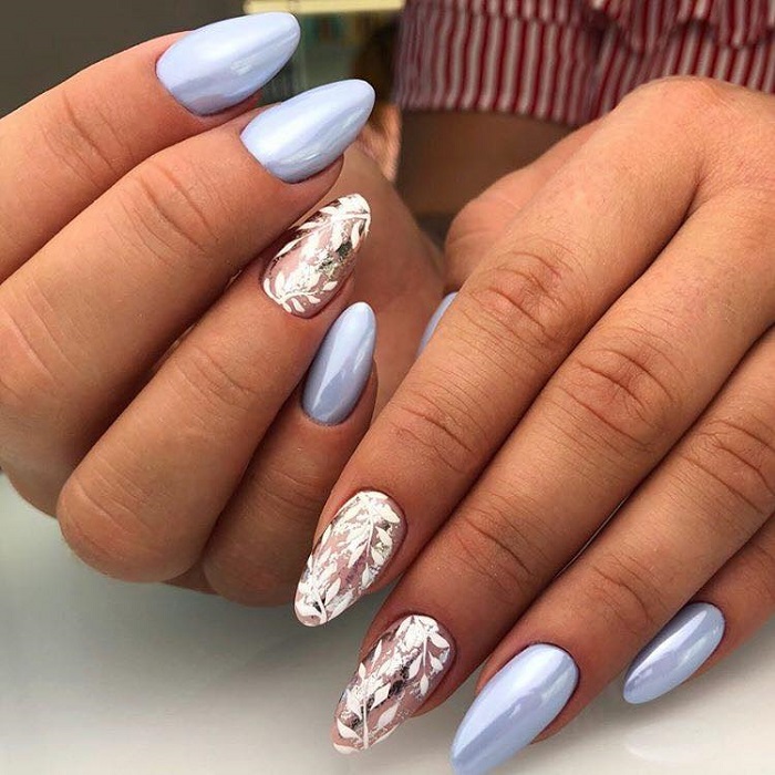 Wedding-Nail-Art-For-The-Sophisticated-Bride-blue metallic
